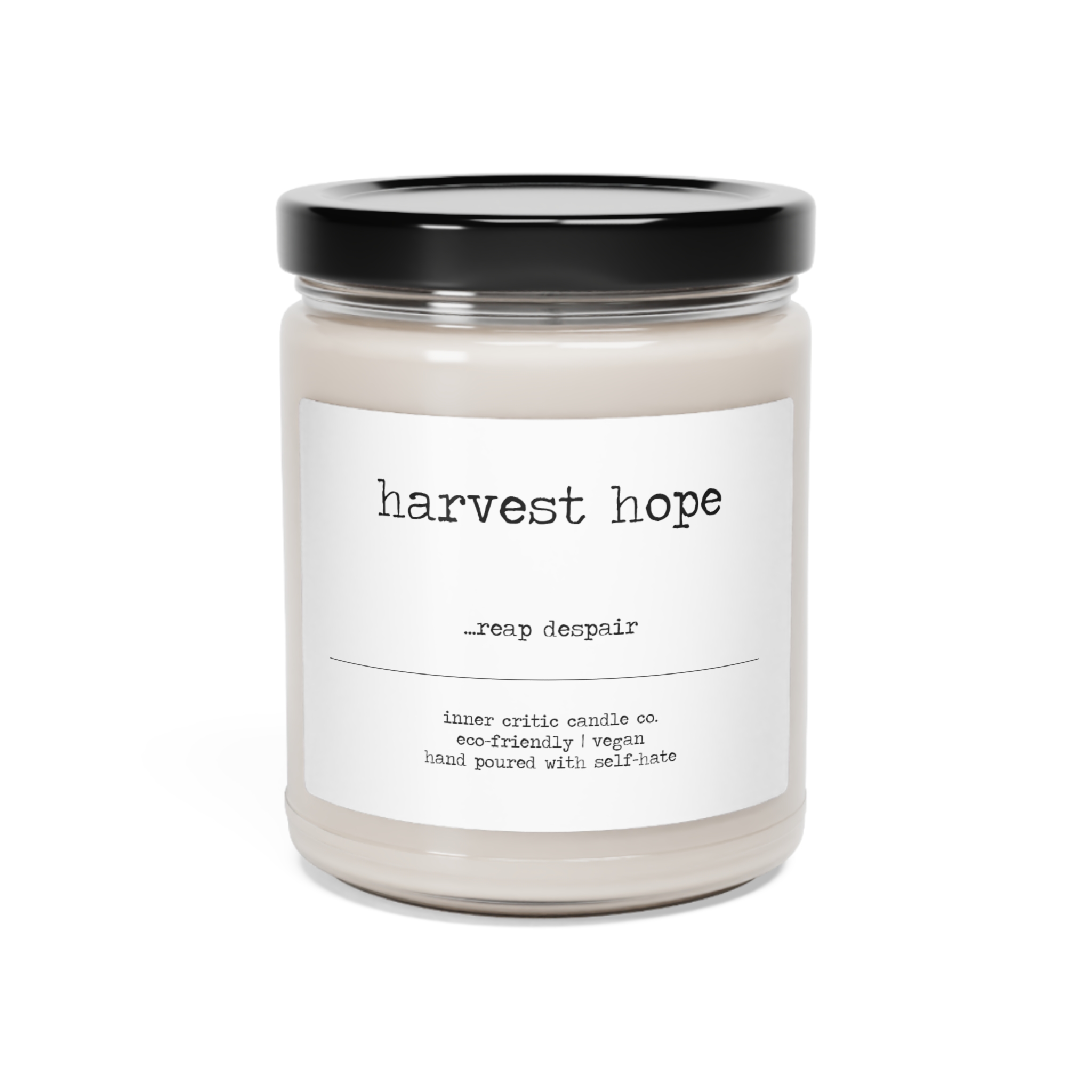 harvest hope reap despair candle
